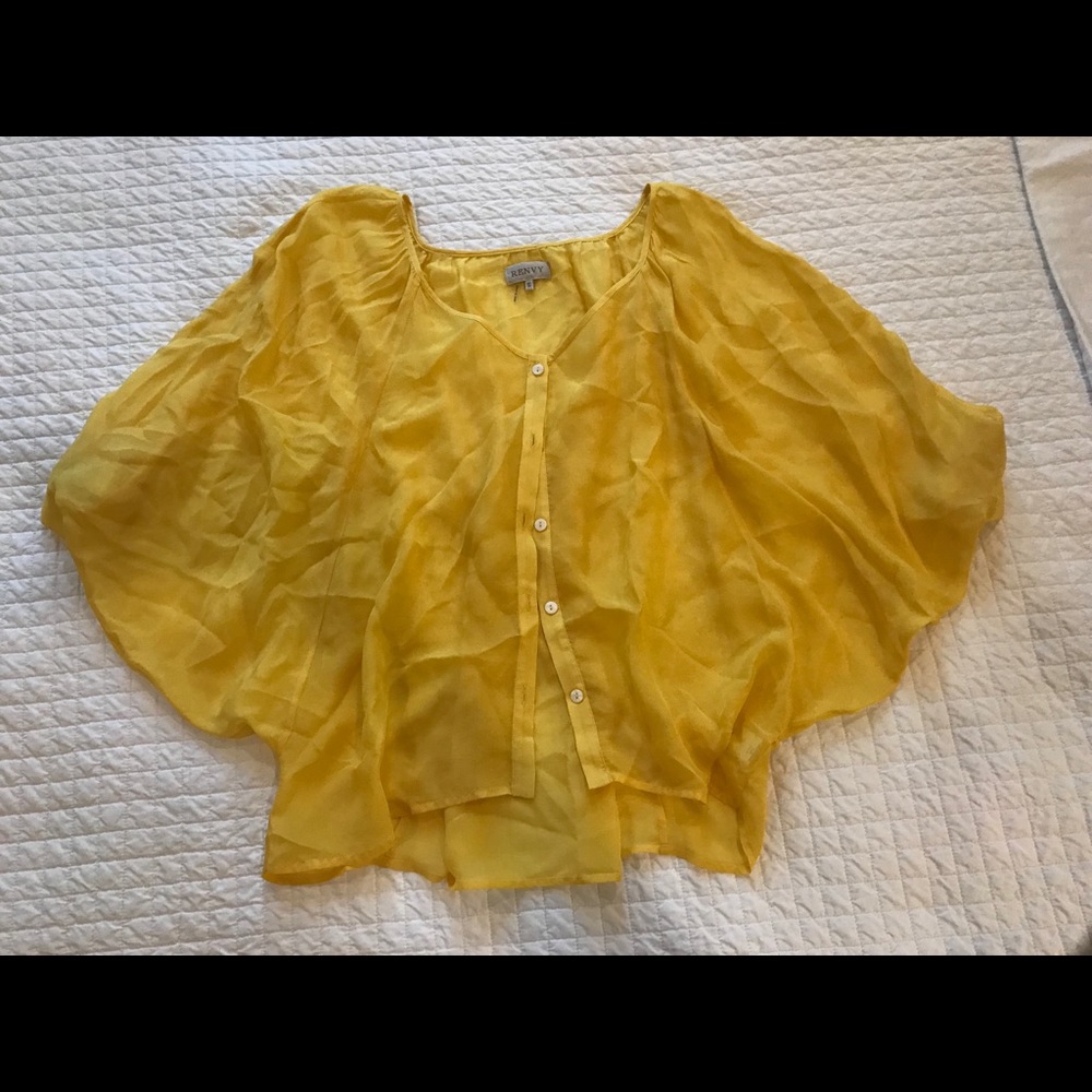 Renvy Silk Blouse. Size S. Never Worn.